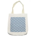 thumbnail image 1 of Indigo Tote Bag, Paisley Motif with Floral Leaves Print on Raindrops, Cloth Linen Reusable Bag for Shopping Books Beach and More, 16.5" X 14", Cream, by Ambesonne, 1 of 2