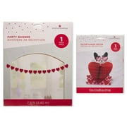 American Greetings Valentine's Day Banner and Decorations (Honeycomb)