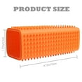thumbnail image 5 of 2 Pieces Pet Dog Cat Hair Remover, Block Roller Cleaner, Hollow Silicone Cleaner Brush for Sofa, Car Interiors, Furnishings, Carpets, Bedding or Any Fabric (Orange, Blue), 5 of 6