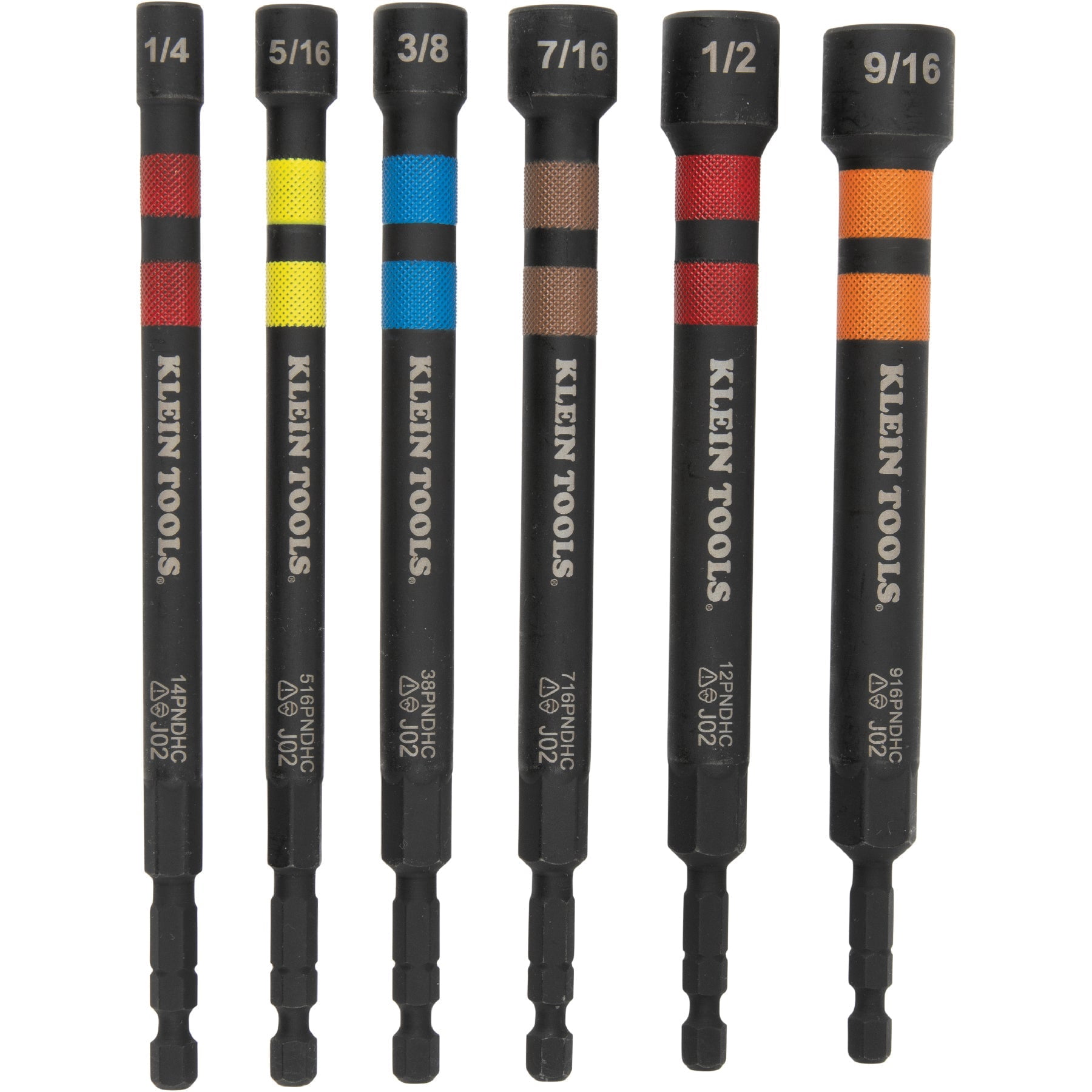Klein Tools 80182 6-in-1 Nut Driver Set with Zipper Bag