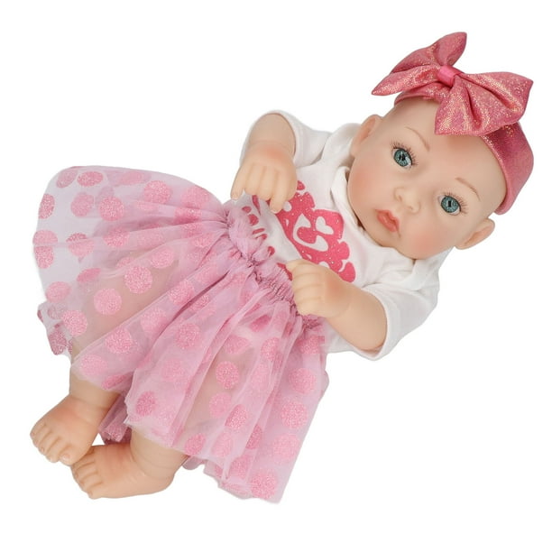 11in Simulation Girl Baby Doll Silicone Lifelike Bathable Vinly Newborn Baby Doll for Mother Collector Walmart