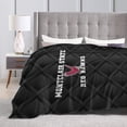 thumbnail image 4 of Montclair State University Logo Fleece Blanket, Very Soft Microfiber Flannel Blanket for Couch Warm and Cozy for All Seasons, Black, 4 of 6