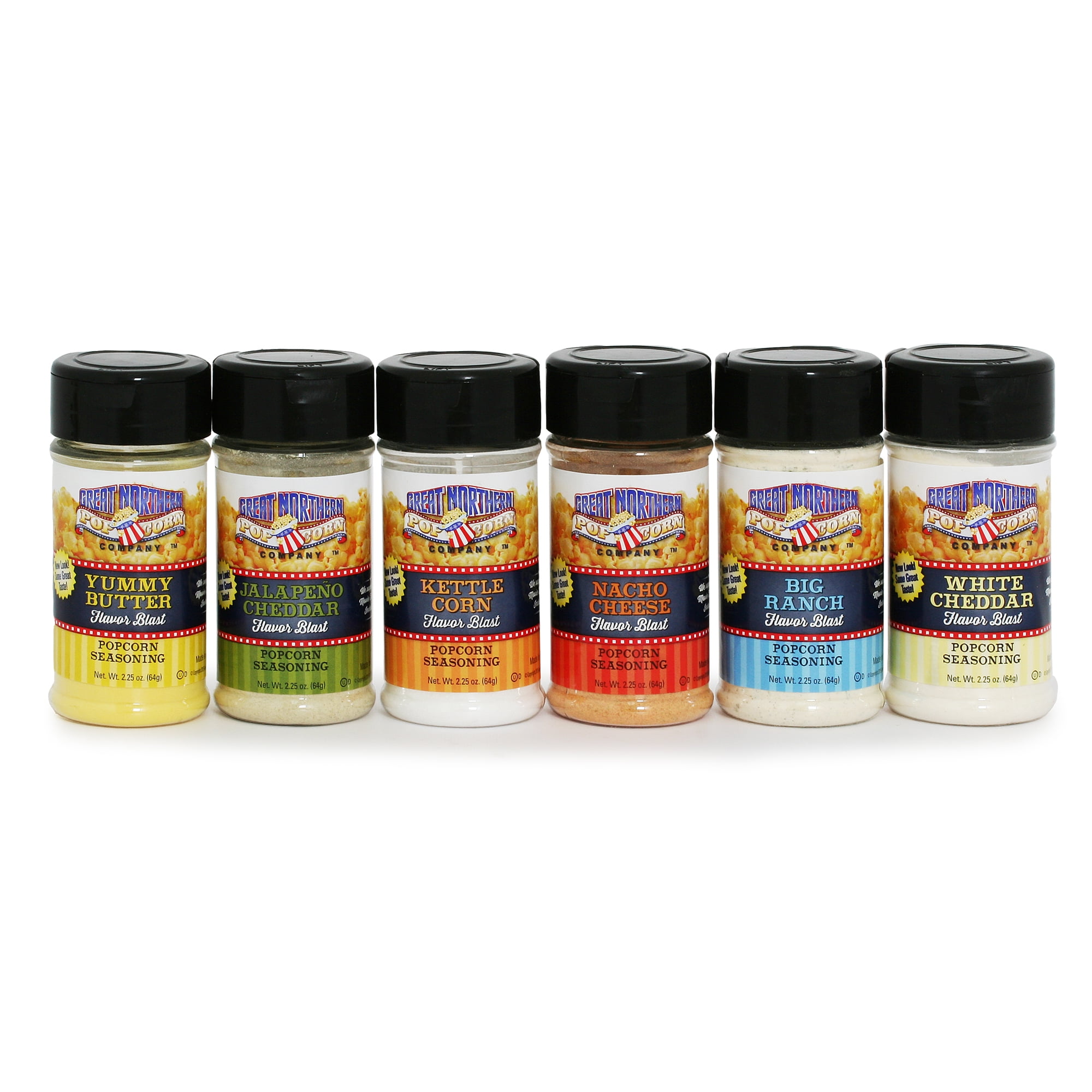 Great Northern Popcorn Gluten Free Popcorn Seasoning 2.25 Ounce 6 Pack