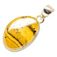thumbnail image 2 of Schalenblende Pendant 1 1/2" (925 Sterling Silver)  - Handmade Boho Vintage Jewelry PD34444, 2 of 2