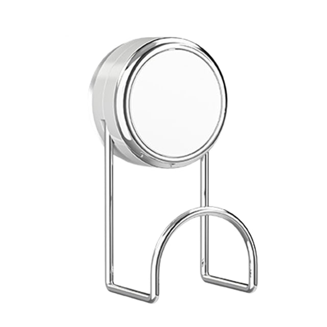 White Suction Cup Hook For Kitchen Bathroom Storage No Drill Sponge Holder Towel Rack Wall Organizer