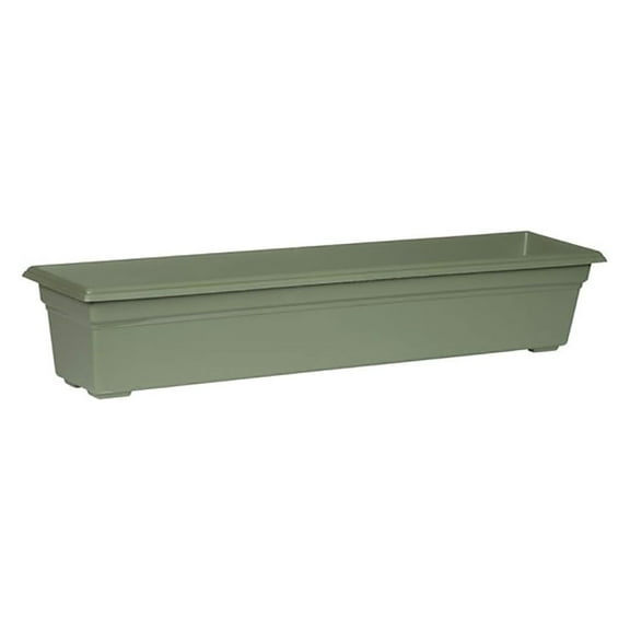 Exlonjet 16360 Countryside Flower Box Planter, 36-Inch, Sage