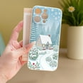 thumbnail image 6 of SKLYDDI Multicolor Snowy Forest for iPhone 6 Plus Case - Illustrated Cottage, Winter Pathways, TPU, Flexible Cover, Aesthetic Cute, 6 of 7