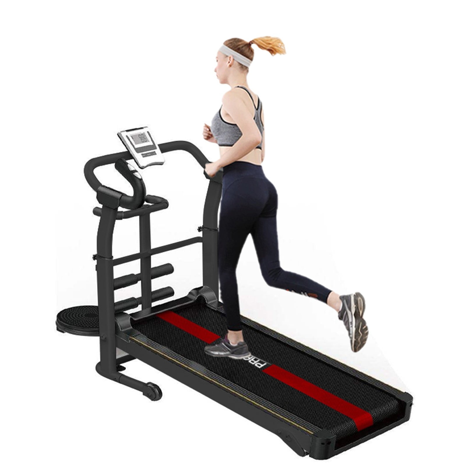 JATENG Folding Treadmill with Bluetooth Connectivity Super Shock-Absorbing Quiet Treadmill for Home Gym 2.5HP Electric Motorized Running Machine with Manual Incline & Speakers