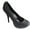 Black Glitter, variant on Bonnibel Monique-1N Women's Round Toe Platform 5-Inch Holiday Party Dress Pumps TURQUOISE PU 7