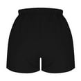 thumbnail image 7 of Htigea Clearance Womens Lightweight Shorts Casual Baggy Trendy Short Pants Elastic Waist Drawstring Comfy Shorts Today Sales Black,XXL, 7 of 7