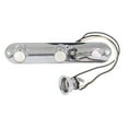 thumbnail image 2 of Loaded Guitar Control Plate, Volume Tone Controls Plate Electric Guitar Prewired 3 Way Control Plate with Harness, Electric Guitar Loaded Control Plate for Telecaster, 2 of 7