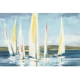 thumbnail image 2 of Purinton, Julia 14x11 White Modern Wood Framed Museum Art Print Titled - Horizon with Red, 2 of 4