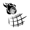 thumbnail image 2 of Sports Wall Decals for Boys Bedroom - Volleyball on Fire DIY & Creativity Boy Girl Bedroom Wall Sticker - Size: 18 In x 20 In, 2 of 4