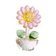 thumbnail image 3 of Figura de girasol, ramo de cristal, centro de mesa de flores, adorno de girasol pequeño rosa, 3 of 9