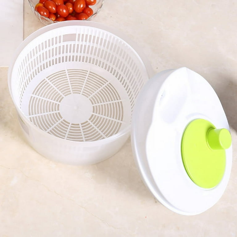 Large Salad Spinner Plastic Leaf Dryer Lettuce Veg Drainer Dressing Herb  Water