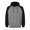 Smoke/Black, variant on Adult Vintage Heather Pullover Hooded Sweatshirt - SMOKE/ CHRCL HT - 3XL