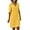Yellow#3, variant on Brilliant Womens Dresses under $5.00 Dress for Womens Fall Casual Color Dress V Neck Long Sleeve Dresses with Button Black Dress
