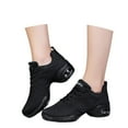 thumbnail image 4 of Women's Jazz Shoes Lace-up Dance Sneaker,Air Cushion Mesh Jazz Dance Shoes Split Sole Platform Athletic Walking Shoes, 4 of 8