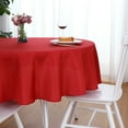 thumbnail image 4 of FOLINS&HOME Red Round 60 inch Tablecloth - Waterproof & Wrinkle Free Heavy Duty Washable Polyester Table Cloths for Party, Banquet, Dining - Circle/Circular, 4 of 8