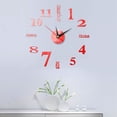 thumbnail image 1 of Diconna Household Stereoscopic Clock Sticker Daily Sticky Mirror Wall Clock, 1 of 2