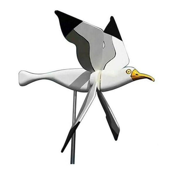 Seagull Windmill Garden Decoration Pinwheels, Decorative Wind Flying Tires, Series Bird Stakes, Turners, L1E0