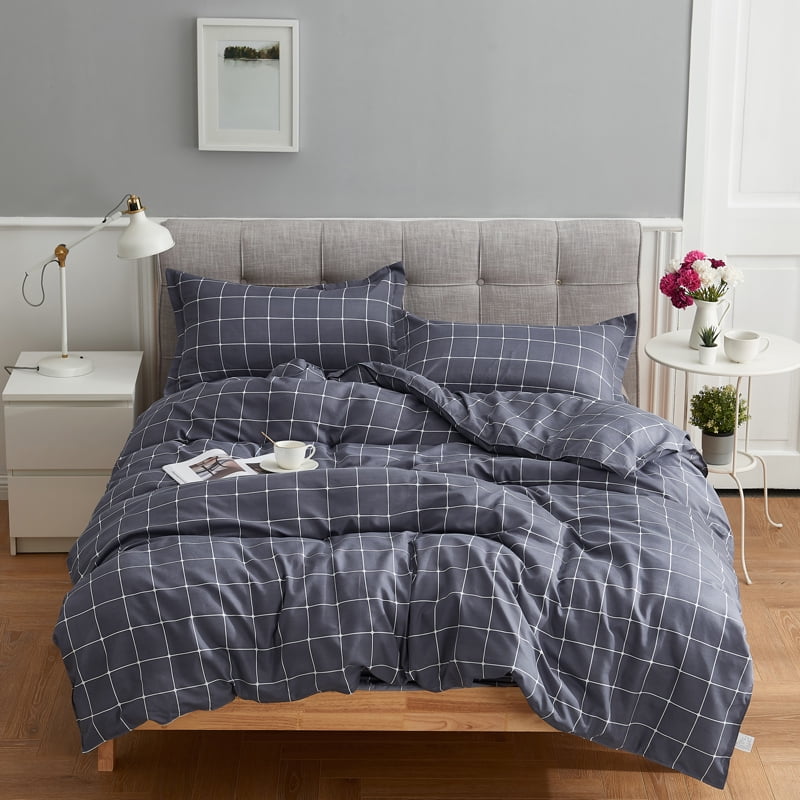 Details about   Bedsure King Comforter Set 8 Piece Bed in A Bag Stripes Seersucker Ultra-Soft Li 