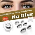 thumbnail image 5 of Self Adhesive Eyelashes,Press On Lashes,No Glue Needed Eyelashes No Sticky Residue Pre Glued Eyelashes Individual Lashes for women, 5 of 9