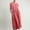 Red, variant on Wiyuqeen Plus Sized Cotton Linen Dresses Women Cap Sleeve Crew Neck Midi Dresses Summer Beach Dresses Solid Color Casual Loose Dresses with Pockets