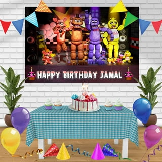 Fnaf Themed Birthday Party Supplies Banner Balloons Kit Cake