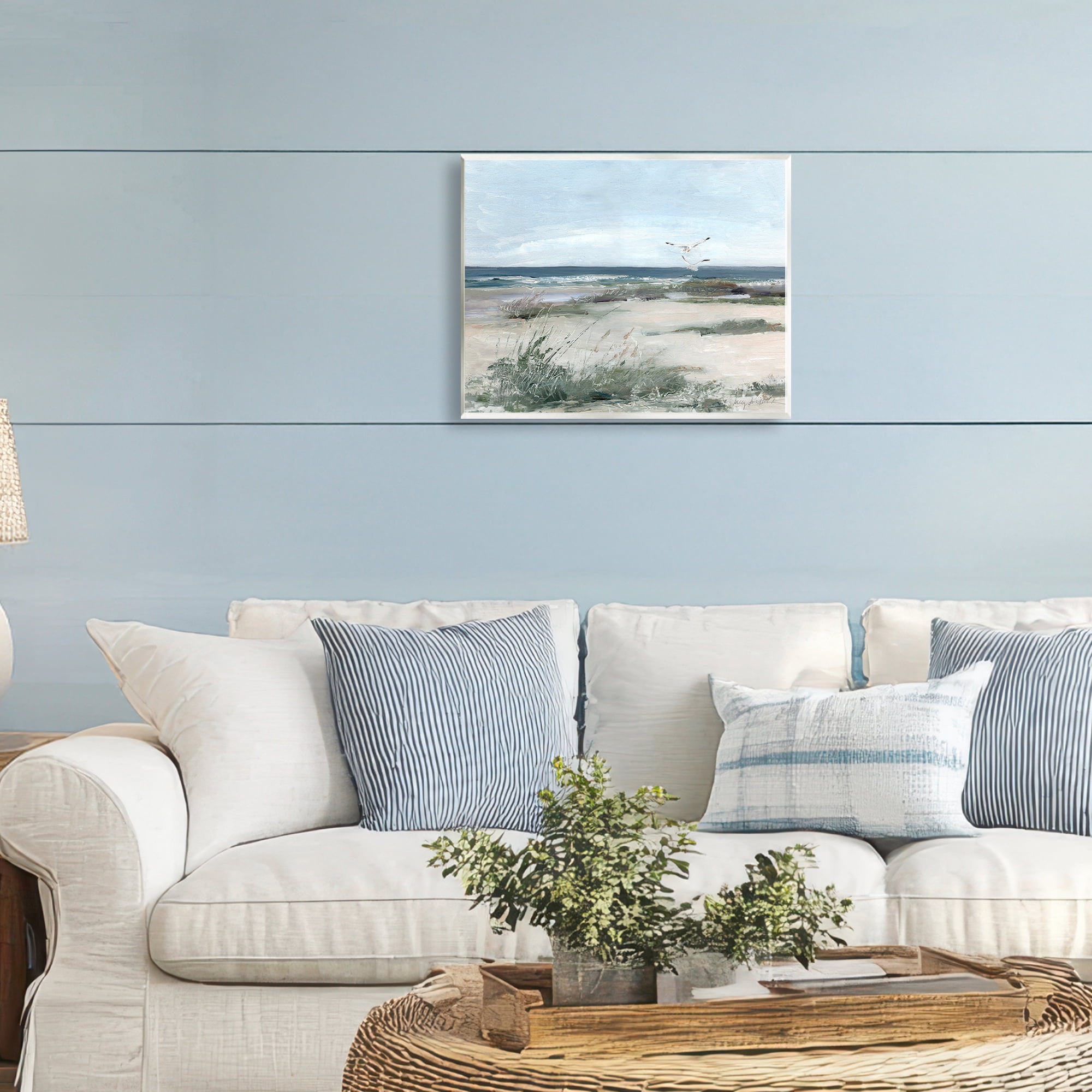 Stupell Industries Seagull Pair over Waves Wall Plaque Art, design by Sally Swatland
