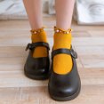 thumbnail image 4 of Uooqdmx Ankle Socks for Women, Short Socks for Women, Breathable Socks Women, Cotton Socks for Women, Ruffle Socks, Yellow One Size, 4 of 7