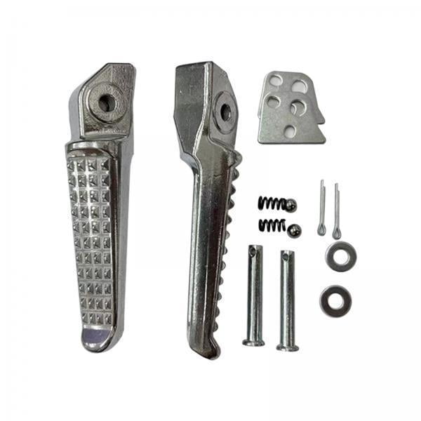 3x2 Estriberas Traseras Para Motocicleta, Montaje Duradero De 115x18mm, Acero Inoxidable