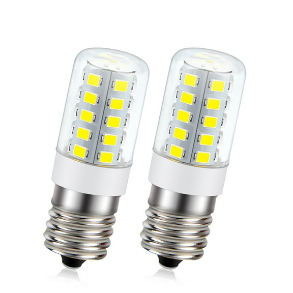 Ruiandsion E17 LED Bulb Home Lighting AC 110V White 2835 33SMD for Ceiling Fan Chandelier Salt Light 2pcs