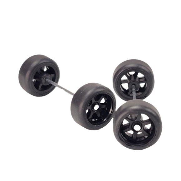 6Spoke Custom Alloy 1:64 Wheels And Tyres Real Riders Rubber For Hot Wheels2024