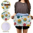 thumbnail image 3 of Yayeee 2 Pack Canvas Storage Basket with Handles for Shelves Fabric Bins Closet Organizer, Bubbles Hamburger, 3 of 8