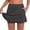 Dark Gray, variant on Purcolt Skorts for Woman Dressy Casual 2-in-1 Mini Skirt Athletic High Waisted Short Skirts with Shorts Underneath for Tennis Golf Yoga
