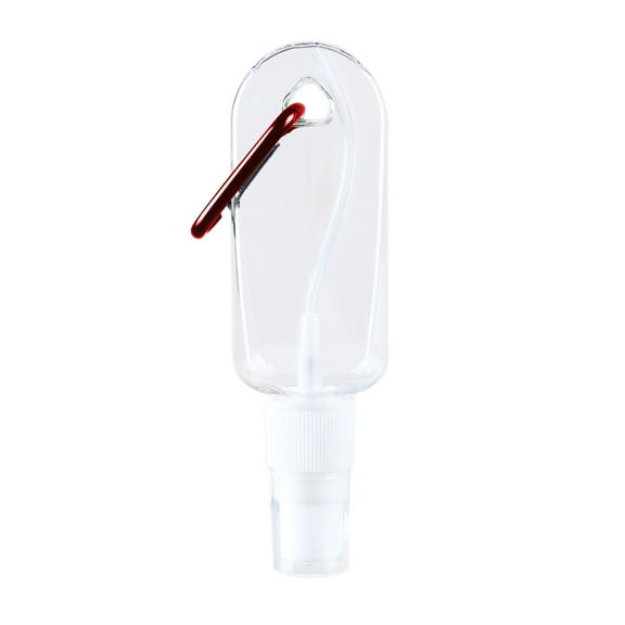 30Ml Portable Keychain Spray Bottle, Red Travel Size Dispenser With Carabiner Clip, For Hand Sanitizer, Perfume, Essential Oils, On-The-Go Use