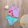 thumbnail image 2 of EYIIYE Little Girl Tassels Halter Top + Floral Shorts Bottom Summer Swimsuit, 2 of 5