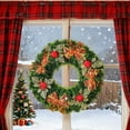 thumbnail image 5 of HYLLai Christmas Wreath with Pinecones, Berries, and Golden Balls – 16.5Inch Festive Door Hanging for Indoor and Outdoor Holiday Decorating (D), 5 of 6
