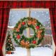 thumbnail image 5 of Ireezec Christmas Wreath with Bow Golden Balls Pinecones, Holiday Floral Door Hanging Decor for Indoor Outdoor Wall Window Decoration, Festive Seasonal Home Accent, 5 of 6