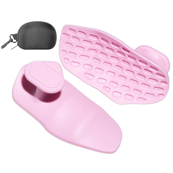 Unisex Anti‑Slip Rubber Workout Hand Grips Pad, Gym Training Grips for Barbell, Pull‑Up, Fitness Exercise, Pink