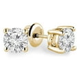 thumbnail image 5 of 1/5 Carats Total Weight Solitaire Diamond Earrings GH/I2-I3 14K White Gold, 5 of 7