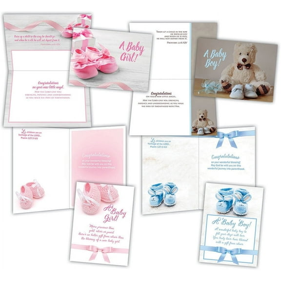 New Baby - Assorted Cards, Box of 12