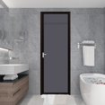 thumbnail image 4 of 26"*68", Blackout Door Curtain, French Door Curtain Thermal Insulated Blackout Window Curtain, for French Doors/Kitchen/Window, 1 Panel,  Gray, 4 of 7
