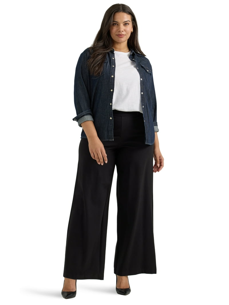 Lee® Women's Plus Ultra Lux Comfort Anywear Wide Leg Pant