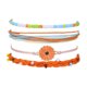 thumbnail image 1 of 4 unids/set Kit de buena elasticidad resistente al desgaste resistente al agua cuerda trenzada piedra Natural cadenas atractivas conjunto Ropa, zapatos y accesorios Miscelánea naranja claro Jumpingount AP010270-04, 1 of 6
