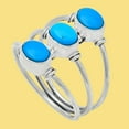thumbnail image 5 of Sleeping Beauty Turquoise - USA 925 Sterling Silver Ring s.7 Jewelry R-1566 AGR1011_H_7, 5 of 6