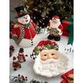thumbnail image 4 of Spode Christmas Tree Black & White Snowman Cookie Jar - 13-Inch Ceramic Candy Storage Jar with Lid - Decorative Christmas Cookie Container for Holiday Kitchen Counter Displays, Treats, and Gifts, 4 of 6
