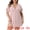 Pink, variant on DARING DIVA Women's Plus Size Short Sleeve Soft Button Down Nightgown 1X Black