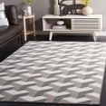 thumbnail image 2 of SAFAVIEH Pyramid Agatha Geometric Area Rug, Gray/Ivory, 8' x 10', 2 of 8